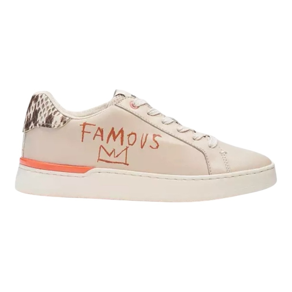 Coach X Jean Michel Basquiat Clip Low Top Sneaker Size 7
